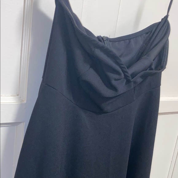 SHEIN Medium Aloruh Women's Summer Elegant Black Jacquard Strapless Dress - Picture 9 of 9